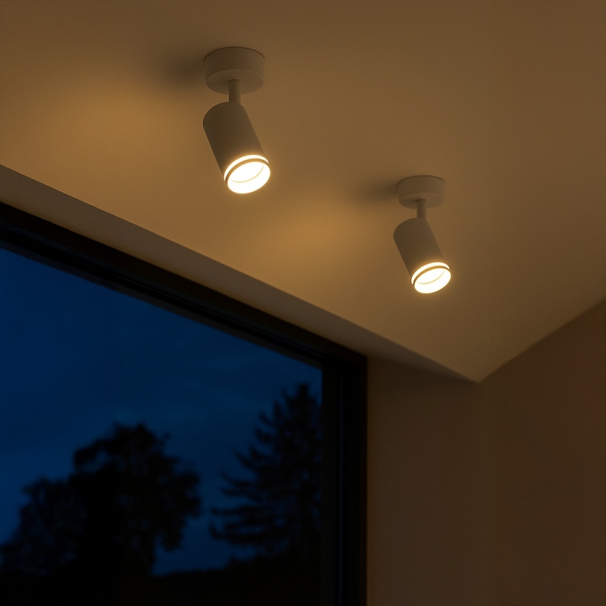 Spot PIPE, 1xGU10/10W/230V, alb