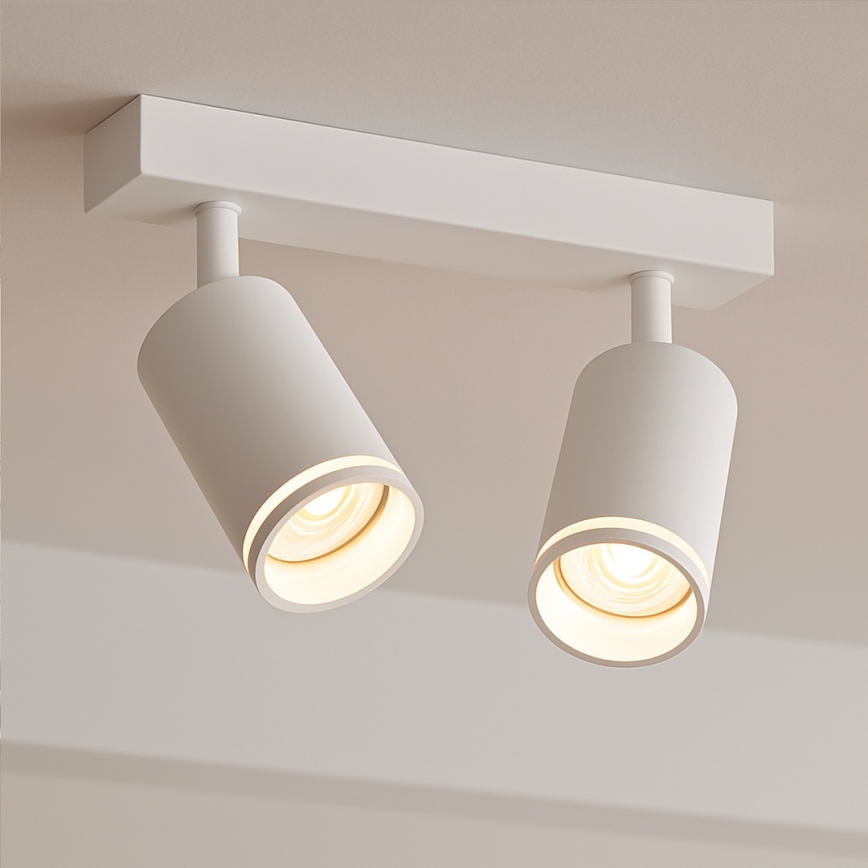 Spot PIPE 2xGU10/10W/230V, alb