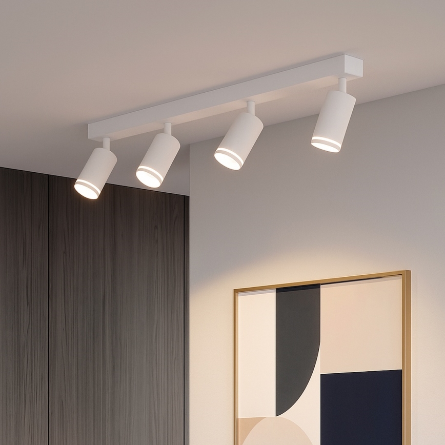 Spot PIPE 4xGU10/10W/230V alb