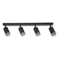 Spot PIPE 4xGU10/10W/230V negru