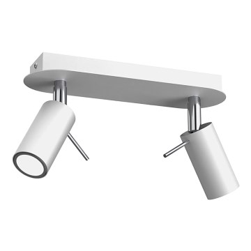 Spot PRESTON 2xGU10/40W/230V alb