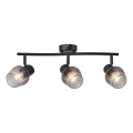 Spot Prezent 14102 OASIS 3xE27/60W/230V negru/fumuriu
