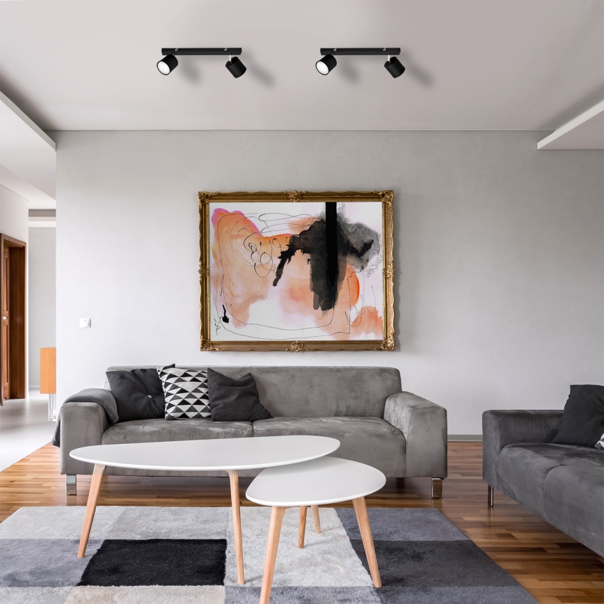 Spot PUNTA 2xGX53/10W/230V negru