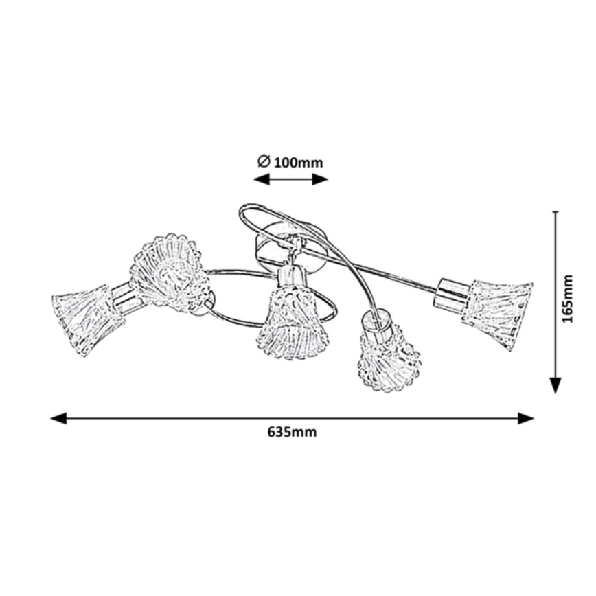 Spot Rabalux 5xE14/40W/230V