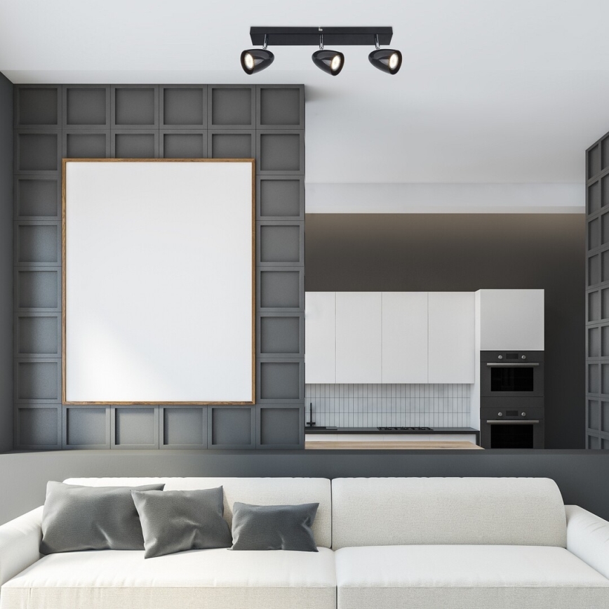 Spot Rabalux 3xGU10/5W/230V negru