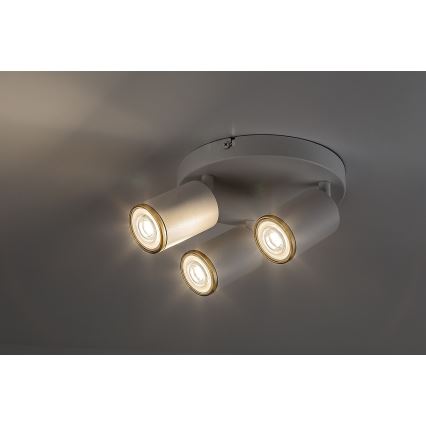 Rabalux - Spot 3x GU10/15W/230V, alb