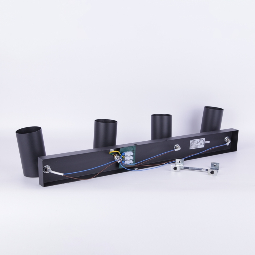 Spot 4xGU10/35W/230V negru Globo