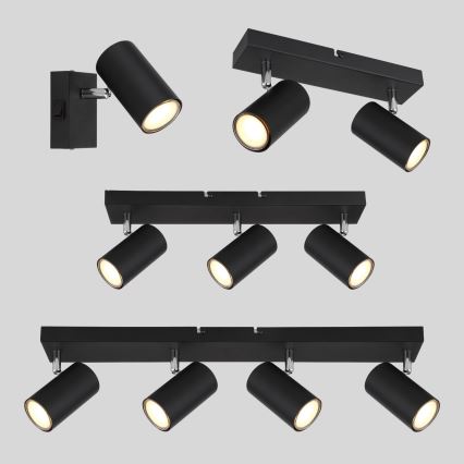 Spot 4xGU10/35W/230V negru Globo
