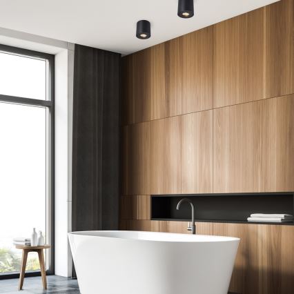 Spot RONDIP SL 1xGU10/50W/230V IP44 negru Zuma Line