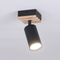 Spot SELE WOOD ACOUSTIC 1xGU10/30W/230V negru/lemn - Brilagi