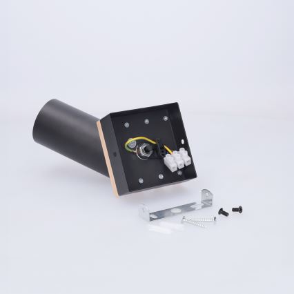 Spot SELE WOOD ACOUSTIC 1xGU10/30W/230V negru/lemn - Brilagi