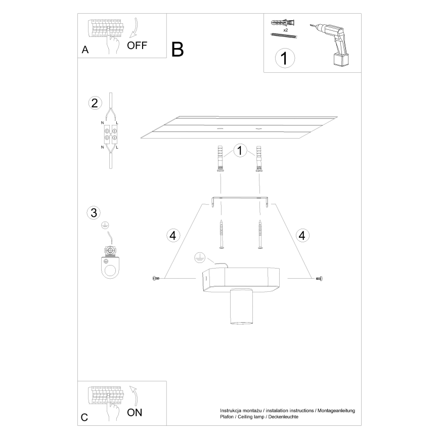 Spot TAVO 1xE27/15W/230V beton