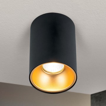 Spot STARLIGHT 1x GU10, 50 W, 230 V, negru/auriu