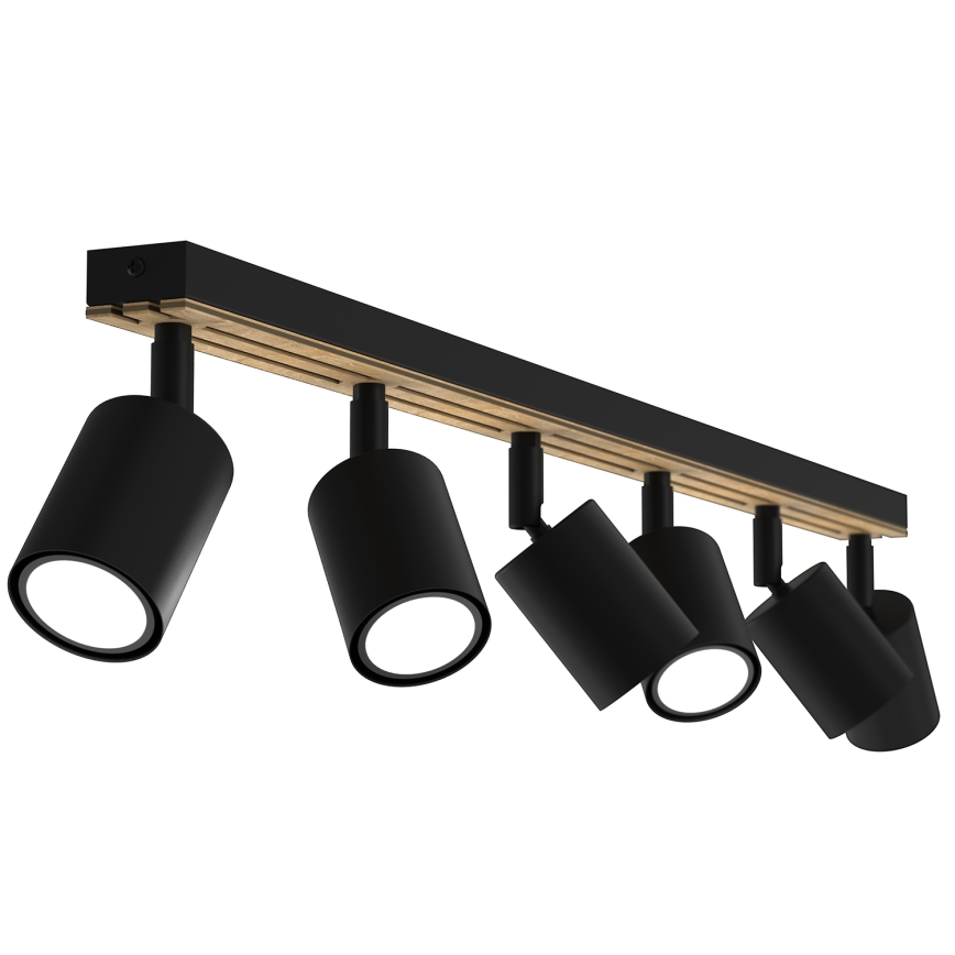 Spot TERRA 6xGU10/8W/230V negru