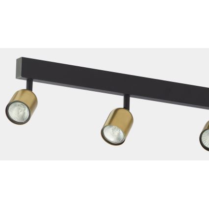 Spot TOP 6xGU10/10W/230V auriu/negru