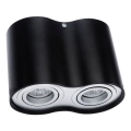 Spot TUBA 2xGU10/50W/230V negru