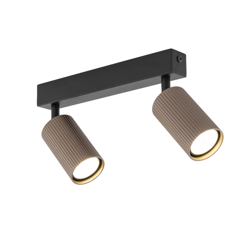Spot TUNE 2xGU10/10W/230V negru/maro