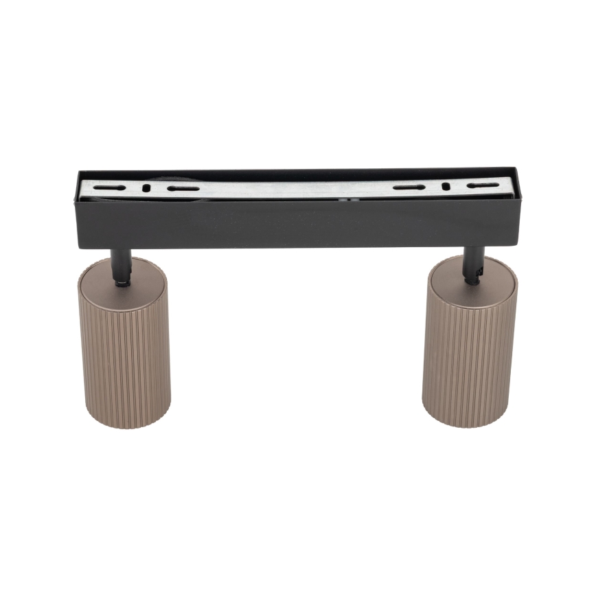 Spot TUNE 2xGU10/10W/230V negru/maro