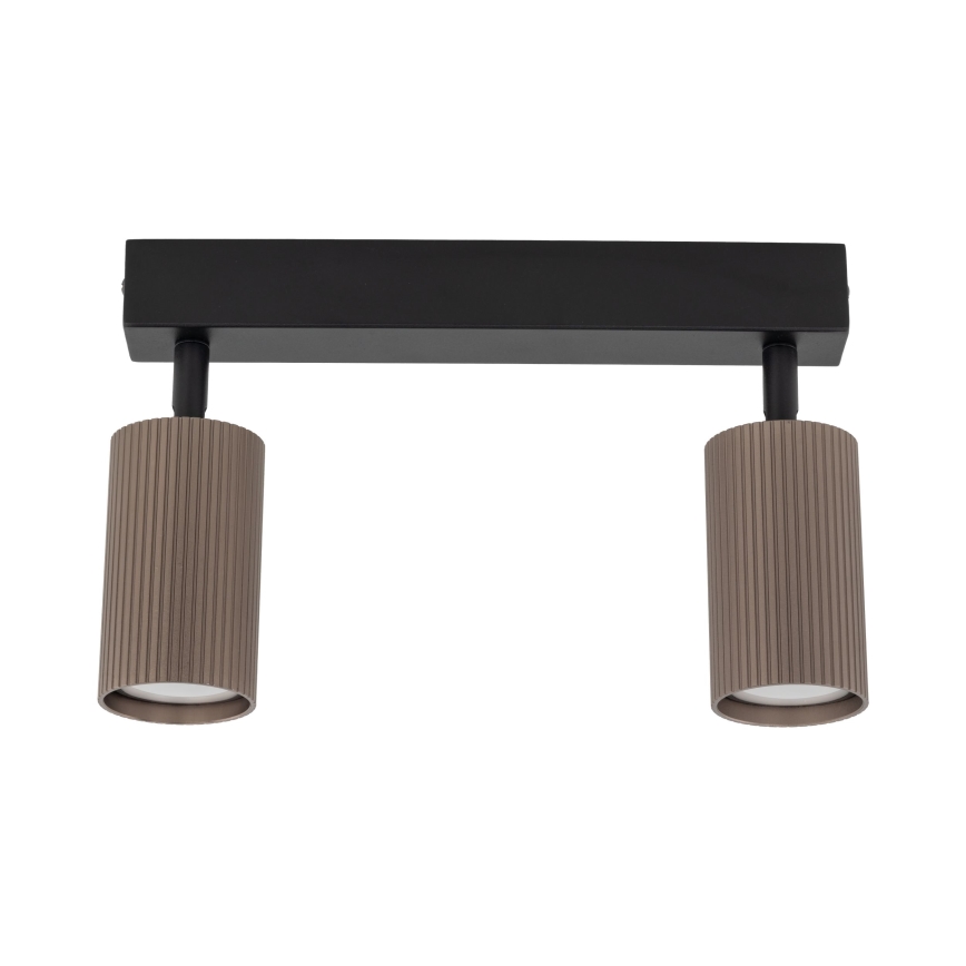 Spot TUNE 2xGU10/10W/230V negru/maro
