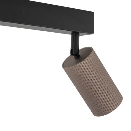 Spot TUNE 2xGU10/10W/230V negru/maro