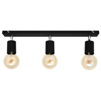 Spot TUNE 3xE27/20W/230V negru