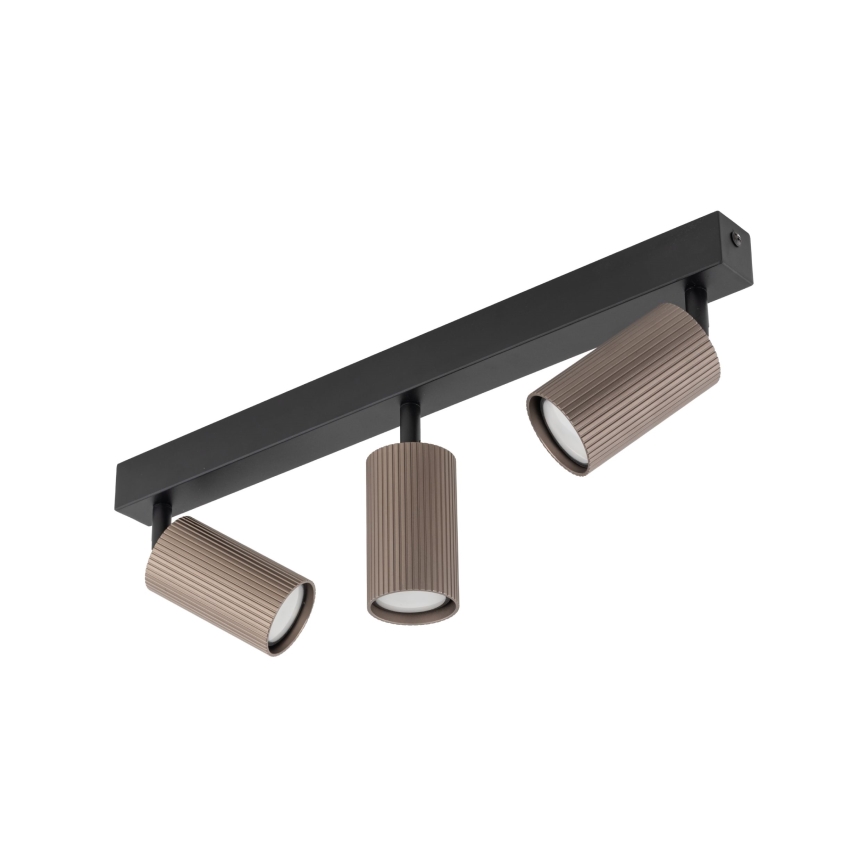 Spot TUNE 3xGU10/10W/230V negru/maro