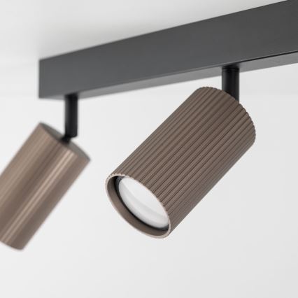 Spot TUNE 3xGU10/10W/230V negru/maro