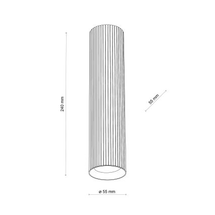 Spot TUNE L 1xGU10/10W/230V, 24 cm, alb