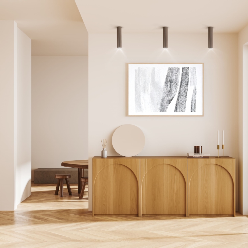 Spot TUNE L 1xGU10/10W/230V 24 cm maro