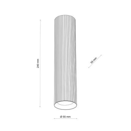 Spot TUNE L 1xGU10/10W/230V 24 cm maro