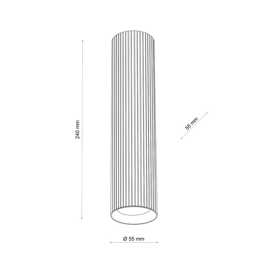 Spot TUNE L 1xGU10/10W/230V 24 cm maro