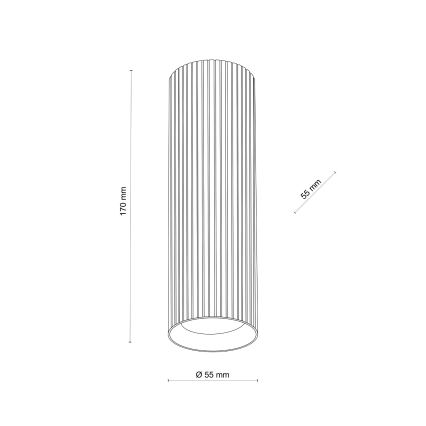 Spot TUNE M, 1x GU10/10W/230V, 17 cm, alb