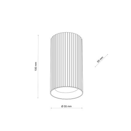 Spot TUNE S, 1x GU10/10W/230V, 10 cm, alb