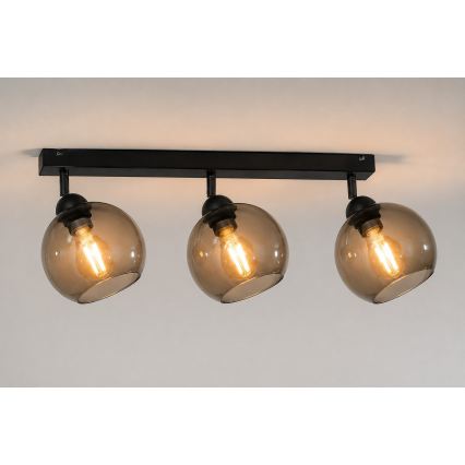 Spot UNO 3xE27/60W/230V negru
