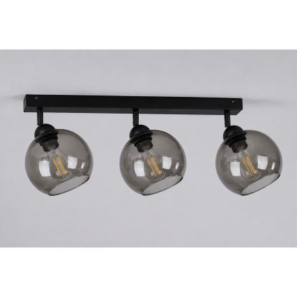 Spot UNO 3xE27/60W/230V negru