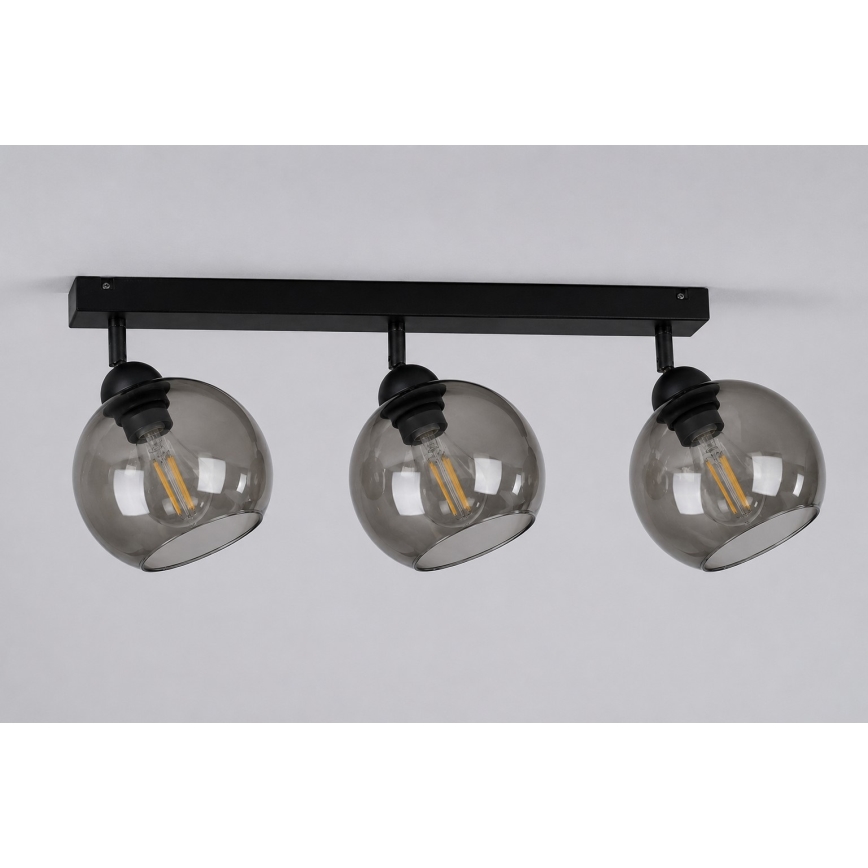 Spot UNO 3xE27/60W/230V negru
