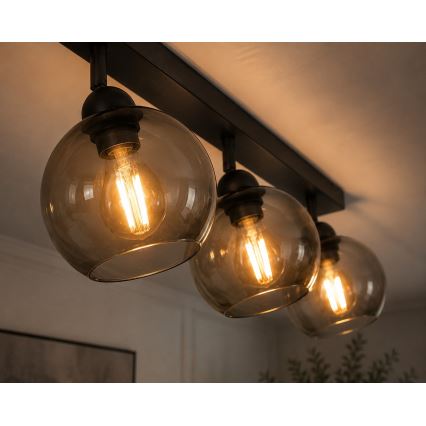 Spot UNO 3xE27/60W/230V negru
