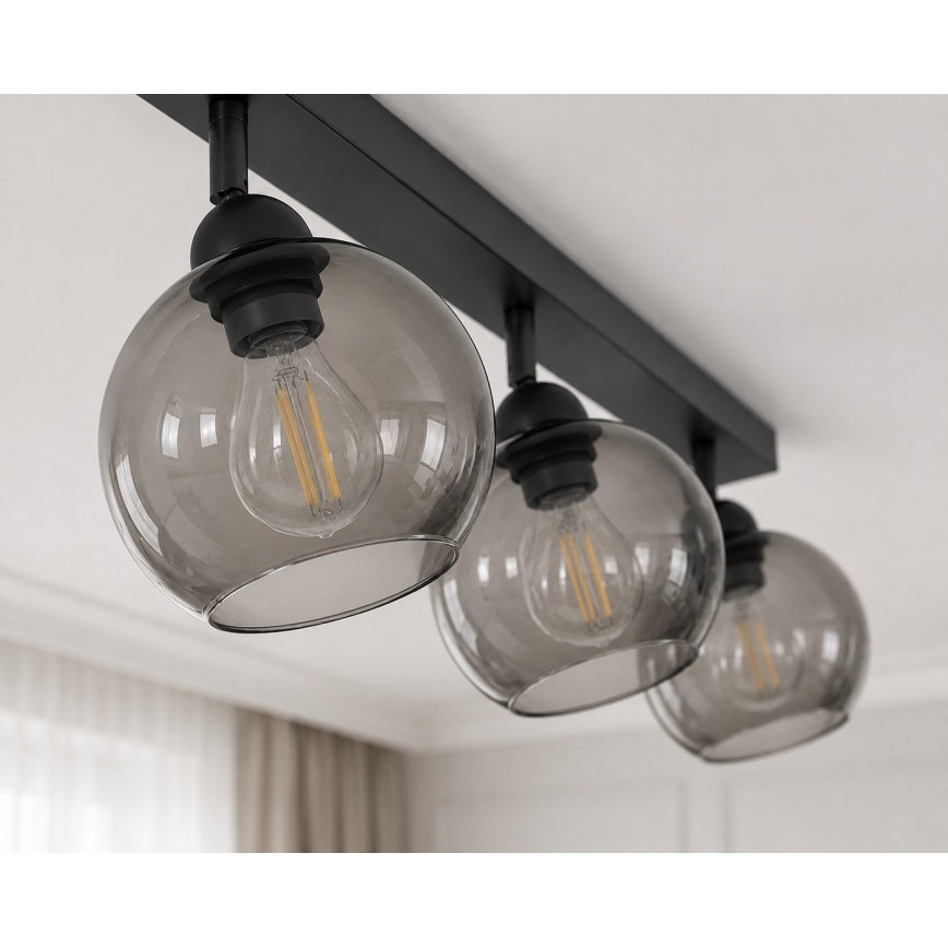 Spot UNO 3xE27/60W/230V negru