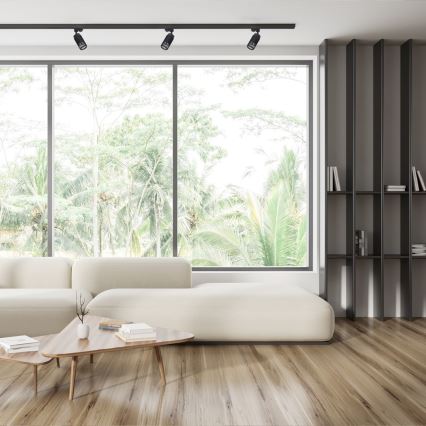 Spot VERTICAL pentru sistem de șină 1xGU10/8W/230V negru