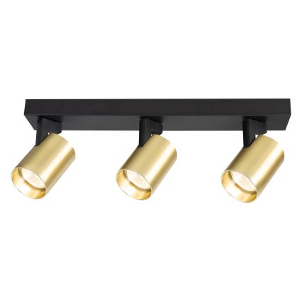 Spot VOLF 3xGU10/10W/230V auriu/negru