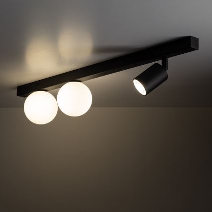 Spot VOX 2xG9/8W/230V + 1xGU10/10W negru