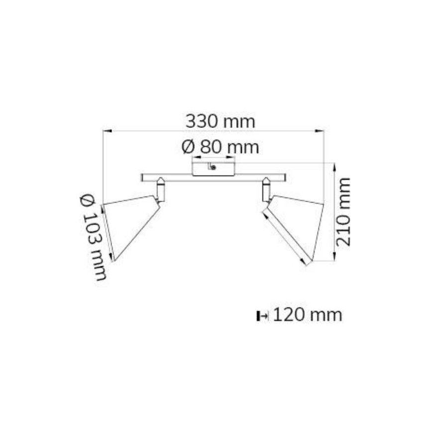 Spot Wofi 10158 GLORIA 2xE14/28W/230V