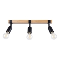 Spot ZUCA 3xE27/15W/230V negru