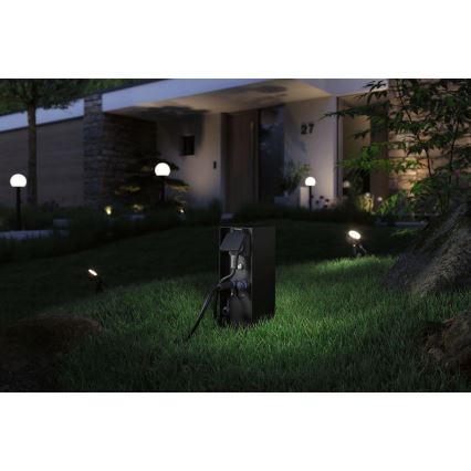 Stâlp cu prize de exterior cu senzor crepuscular RIO 2Z 230V IP44 Paulmann 94701