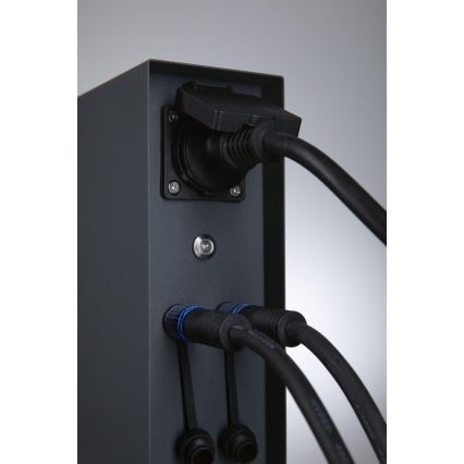 Stâlp cu prize de exterior cu senzor crepuscular RIO 2Z 230V IP44 Paulmann 94701