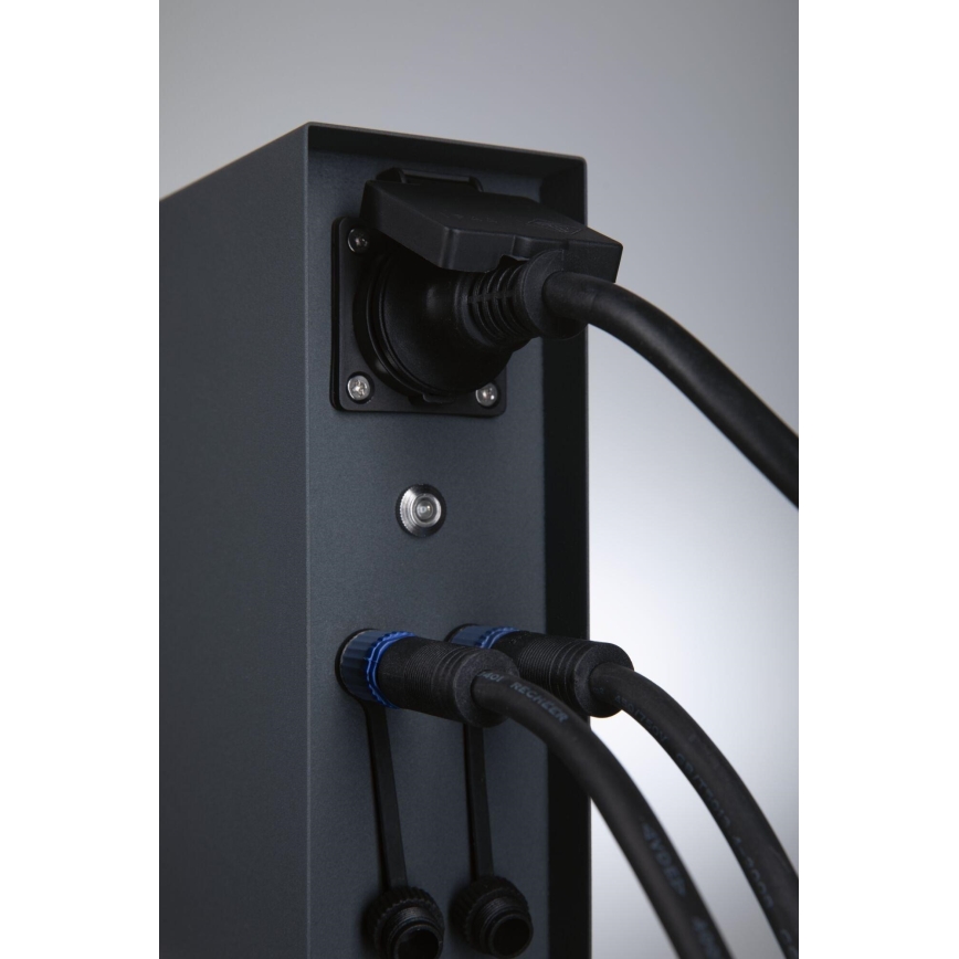 Stâlp cu prize de exterior cu senzor crepuscular RIO 2Z 230V IP44 Paulmann 94701