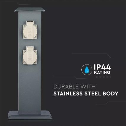 Stâlp de exterior cu prize 4Z 230V IP44