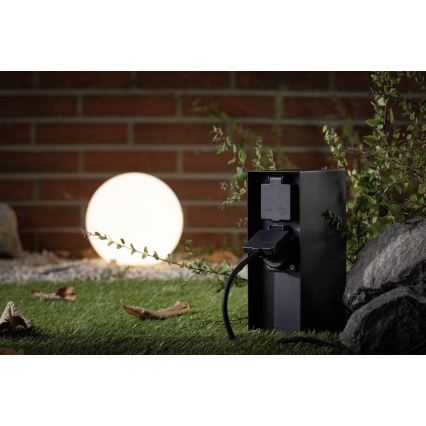 Stâlp de exterior cu prize RIO 2Z SCHUKO 230V IP44 Paulmann 94657