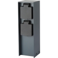 Stâlp de prize de exterior Brilagi PILLAR 2Z 230V IP44 antracit