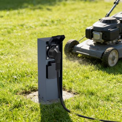 Stâlp de prize de exterior BRILAGI PILLAR 2Z 230V IP44 antracit